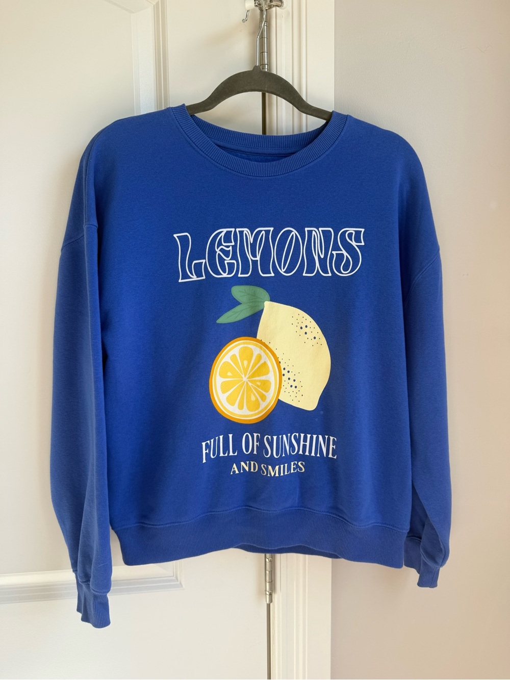 Grayson Threads Blue Graphic Crewneck Sweatshirt
